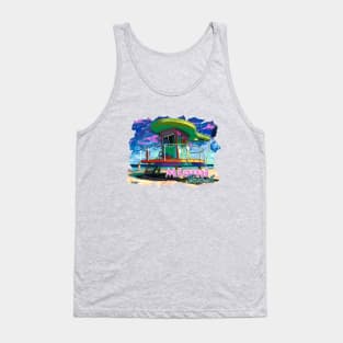 Miami Beach Lifeguard Stand Tank Top